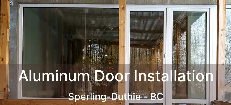  Aluminum Door Installation Sperling-Duthie - BC