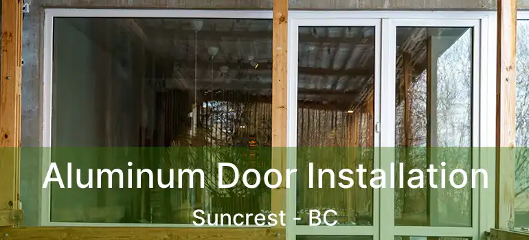  Aluminum Door Installation Suncrest - BC