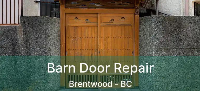  Barn Door Repair Brentwood - BC