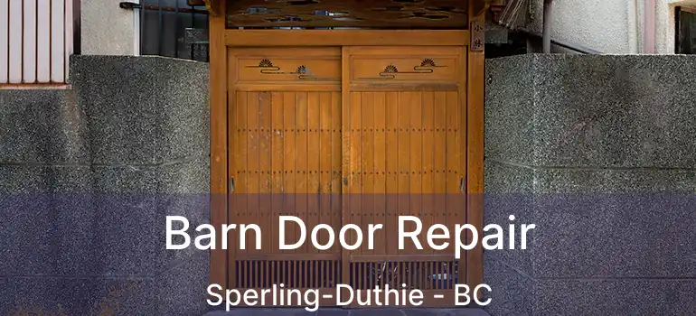  Barn Door Repair Sperling-Duthie - BC