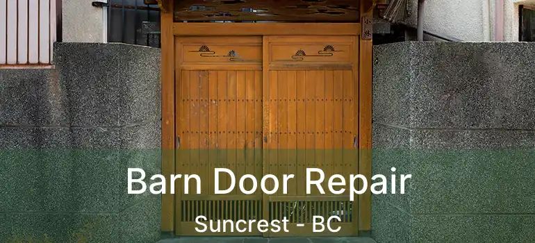  Barn Door Repair Suncrest - BC