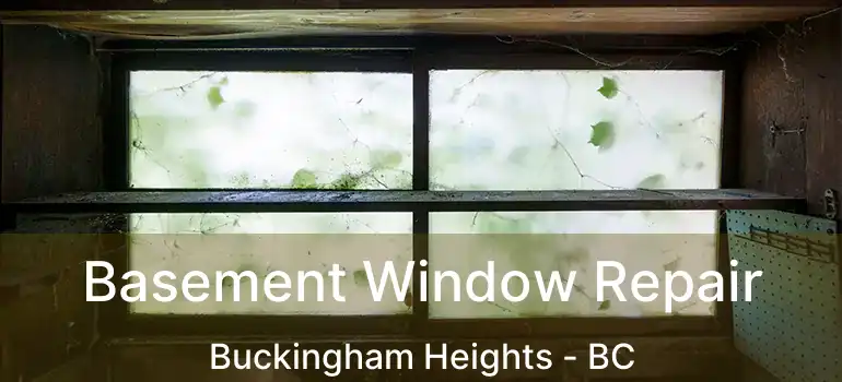  Basement Window Repair Buckingham Heights - BC