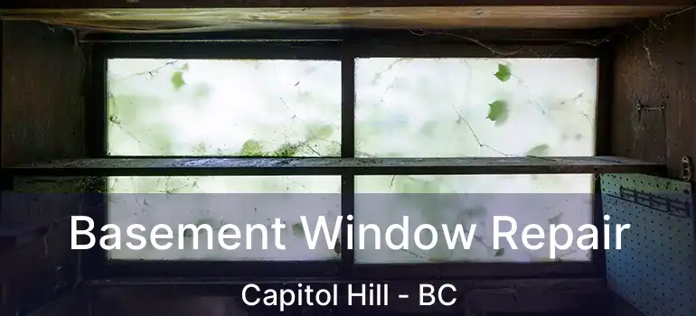  Basement Window Repair Capitol Hill - BC