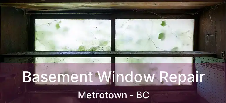  Basement Window Repair Metrotown - BC
