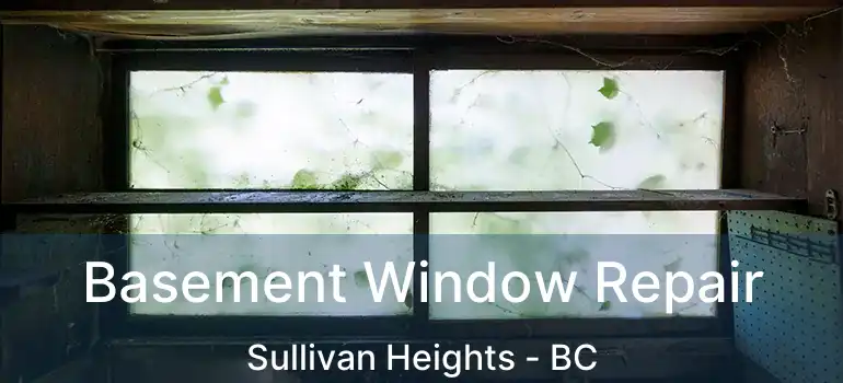  Basement Window Repair Sullivan Heights - BC