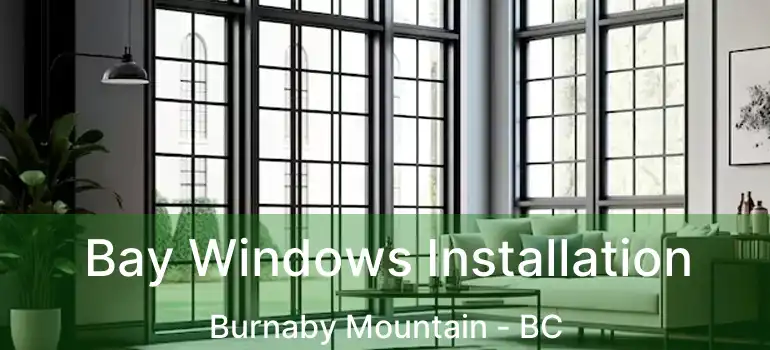  Bay Windows Installation Burnaby Mountain - BC