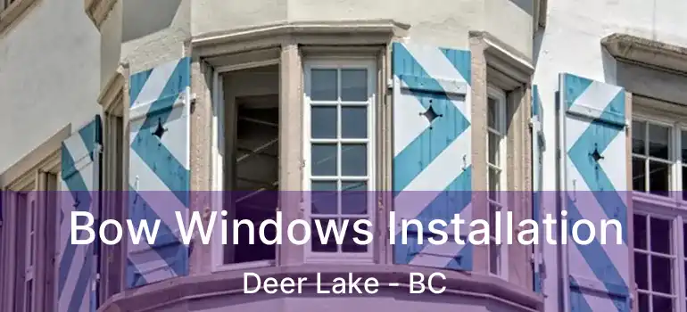  Bow Windows Installation Deer Lake - BC