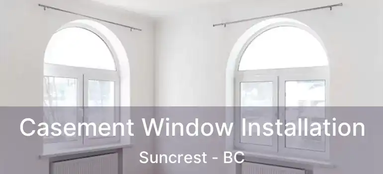  Casement Window Installation Suncrest - BC