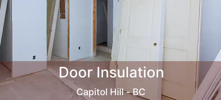  Door Insulation Capitol Hill - BC