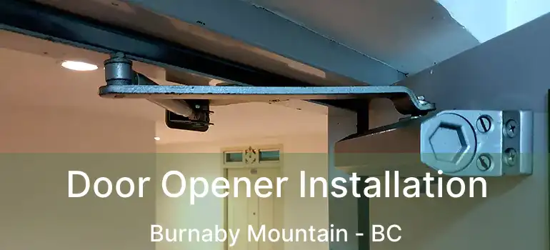  Door Opener Installation Burnaby Mountain - BC