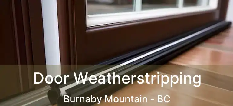  Door Weatherstripping Burnaby Mountain - BC