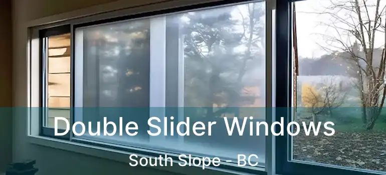  Double Slider Windows South Slope - BC