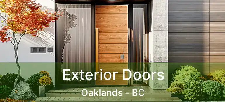  Exterior Doors Oaklands - BC