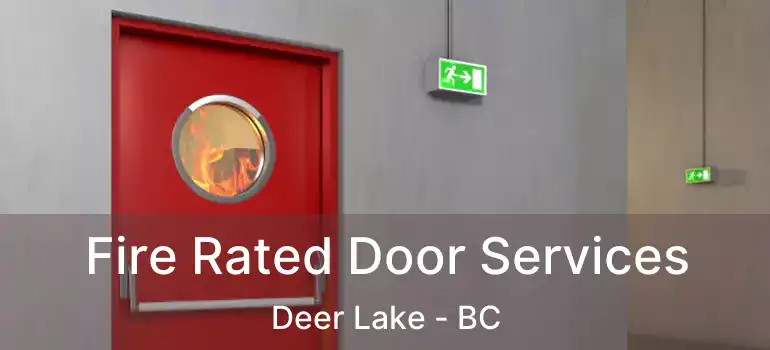  Fire Rated Door Services Deer Lake - BC