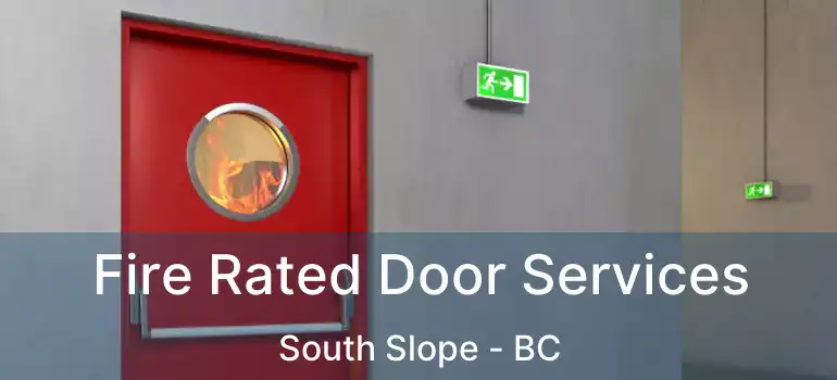  Fire Rated Door Services South Slope - BC