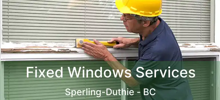  Fixed Windows Services Sperling-Duthie - BC