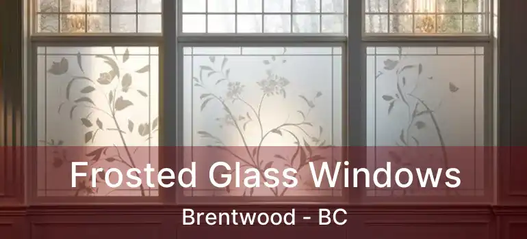  Frosted Glass Windows Brentwood - BC