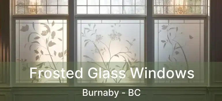  Frosted Glass Windows Burnaby - BC
