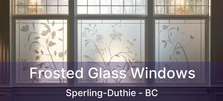  Frosted Glass Windows Sperling-Duthie - BC