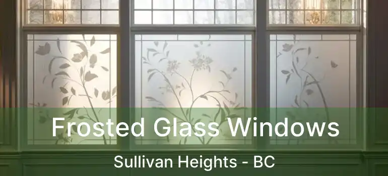  Frosted Glass Windows Sullivan Heights - BC