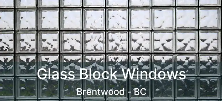  Glass Block Windows Brentwood - BC