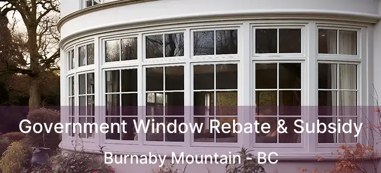  Government Window Rebate & Subsidy Burnaby Mountain - BC
