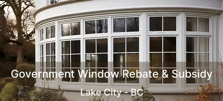  Government Window Rebate & Subsidy Lake City - BC