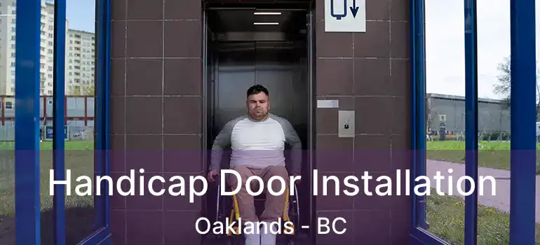 Handicap Door Installation Oaklands - BC