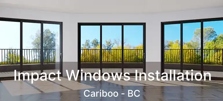  Impact Windows Installation Cariboo - BC