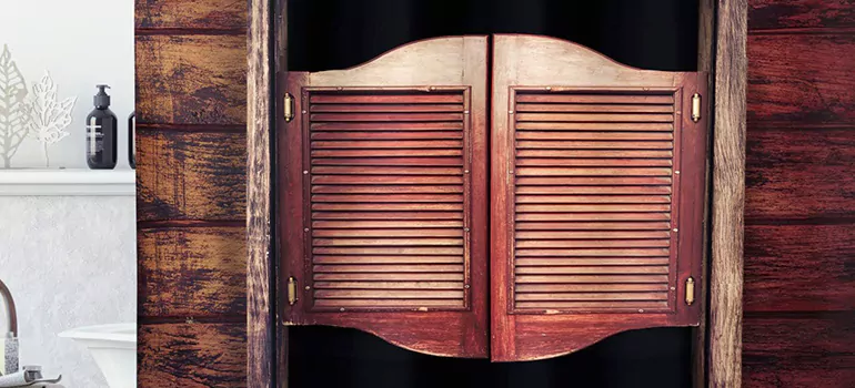 Installing Saloon Door Hinges in Burnaby, BC