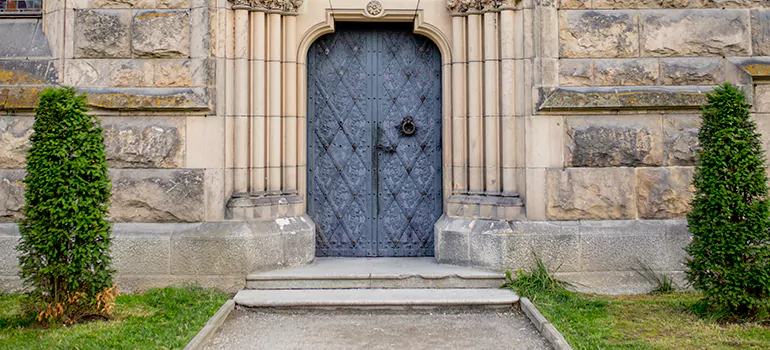 Traditional Double Front Doors in Burnaby, British Columbia