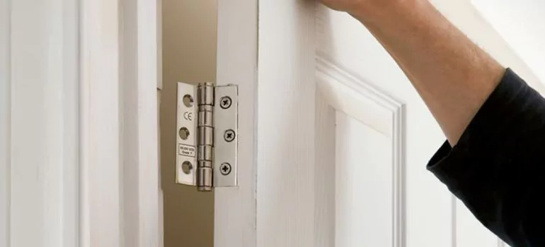 Bathroom Stall Door Hinge Repair in Burnaby, BC