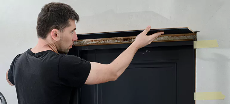 Wood Door Hole Repair in Burnaby, BC