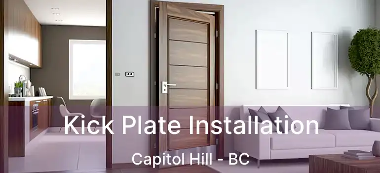  Kick Plate Installation Capitol Hill - BC