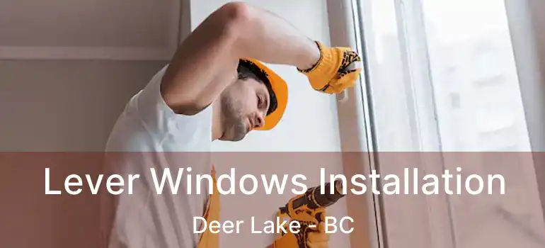  Lever Windows Installation Deer Lake - BC