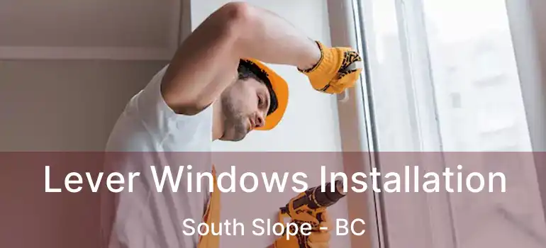  Lever Windows Installation South Slope - BC