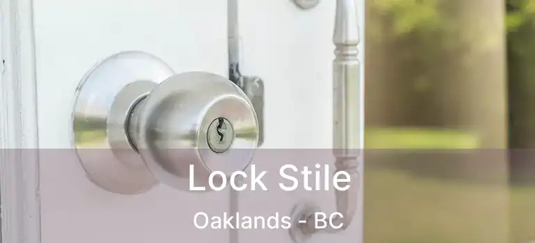  Lock Stile Oaklands - BC