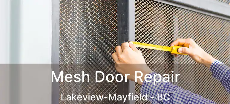  Mesh Door Repair Lakeview-Mayfield - BC