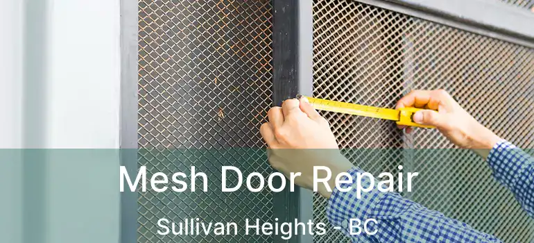  Mesh Door Repair Sullivan Heights - BC