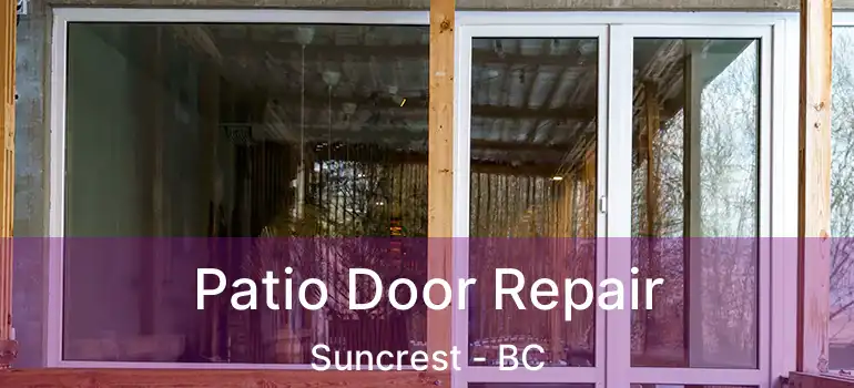  Patio Door Repair Suncrest - BC