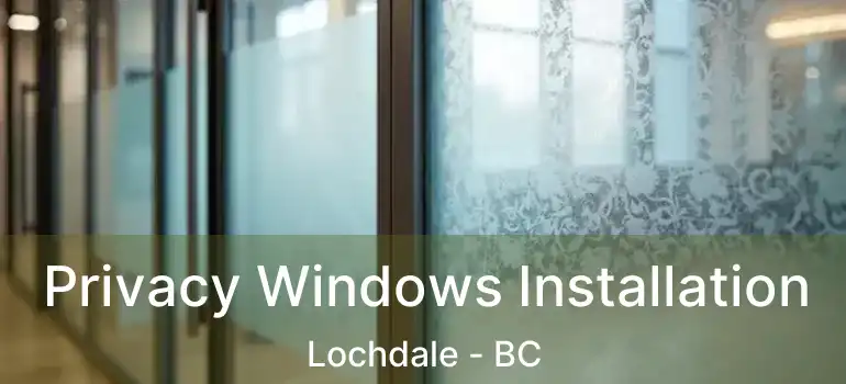  Privacy Windows Installation Lochdale - BC