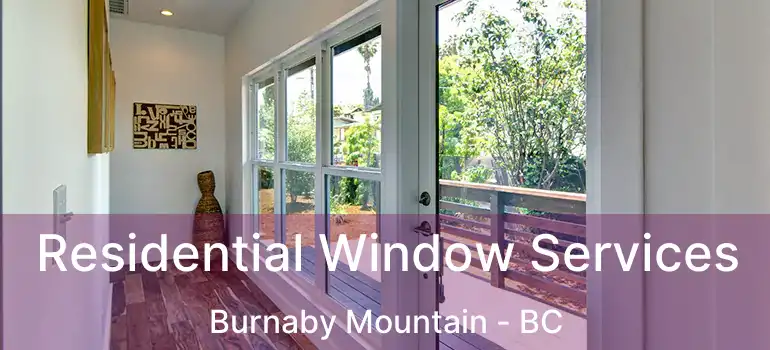  Residential Window Services Burnaby Mountain - BC