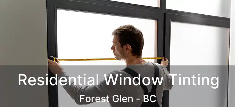  Residential Window Tinting Forest Glen - BC