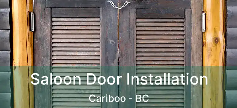  Saloon Door Installation Cariboo - BC