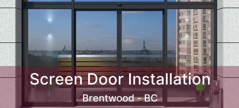  Screen Door Installation Brentwood - BC