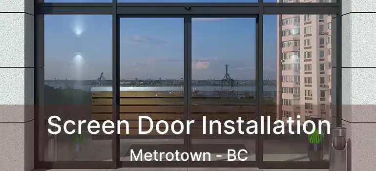  Screen Door Installation Metrotown - BC