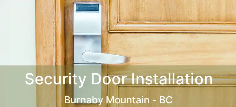  Security Door Installation Burnaby Mountain - BC