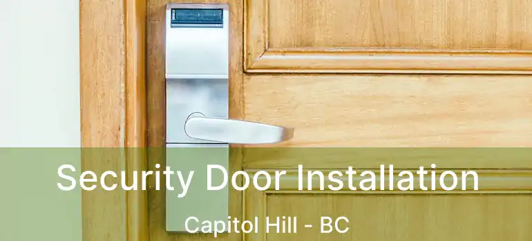  Security Door Installation Capitol Hill - BC