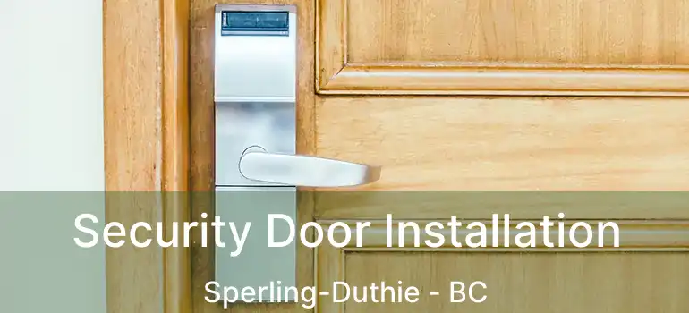  Security Door Installation Sperling-Duthie - BC