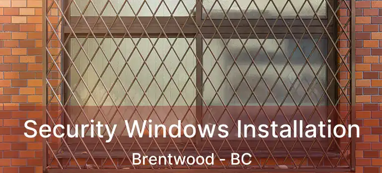  Security Windows Installation Brentwood - BC